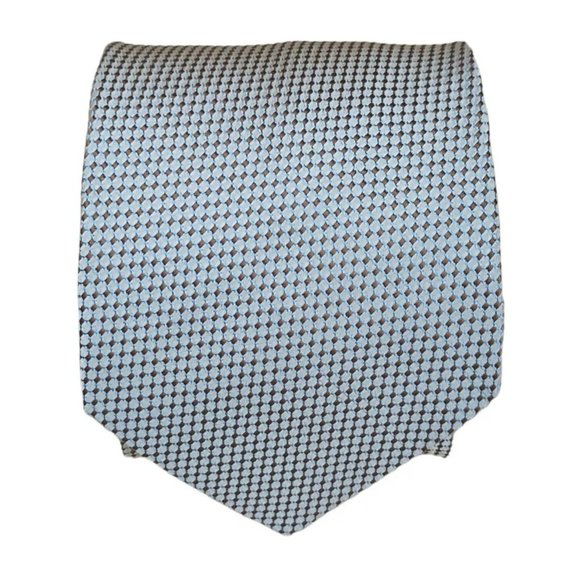 Ermenegildo Zegna Other - ERMENEGILDO ZEGNA Beige Geometric Silk Tie ITALY 58"/ 3.5" EC